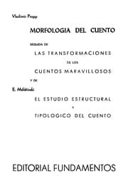 Tapa de Morfologia del cuento