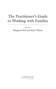 Tapa de The Practitioner's guide to working with families