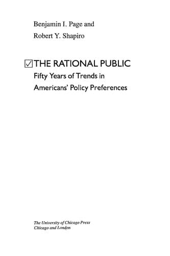 Tapa de The rational public