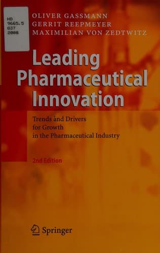 Tapa de Leading pharmaceutical innovation