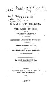 Tapa de A treatise on the game of chess