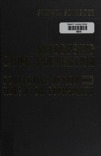 Tapa de Refocusing crime prevention