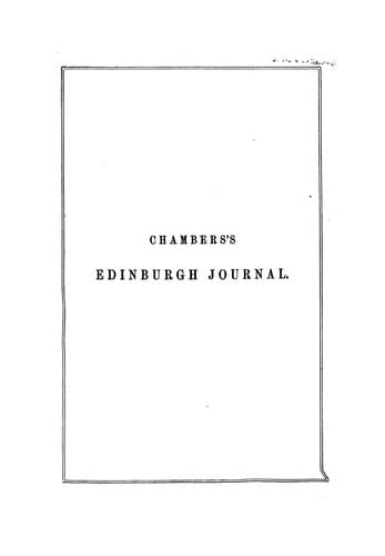 Tapa de Chambers's Edinburgh journal ...