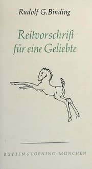 Tapa de Reitvorschrift für eine Geliebte