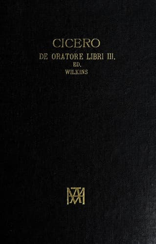 Tapa de De oratore libri tres