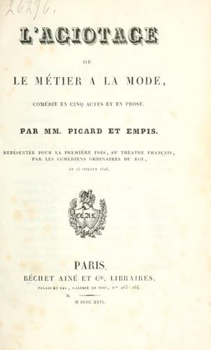 Tapa de L' agiotage