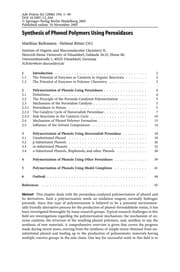 Tapa de Enzyme-catalyzed synthesis of polymers