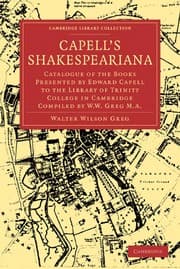 Tapa de Capell's Shakespeariana