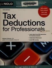 Tapa de Tax deductions for professionals