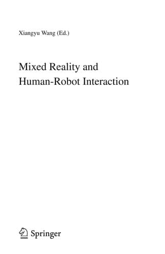 Tapa de Mixed Reality and Human-Robot Interaction