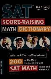 Tapa de SAT score-raising math dictionary