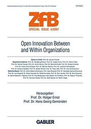 Tapa de Open Innovation Between and Within Organizations