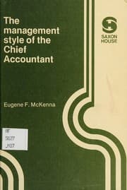 Tapa de The management style of the chief accountant