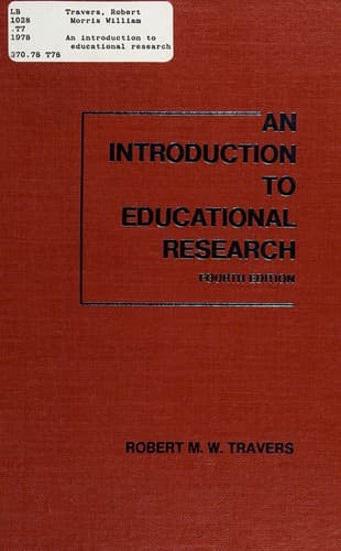 Tapa de An introduction to educational research