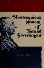 Tapa de Montesquieu's system of natural government