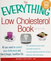 Tapa de The everything® low cholesterol book
