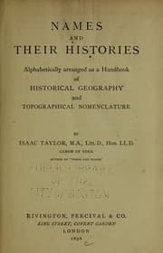 Tapa de Names and Their Histories