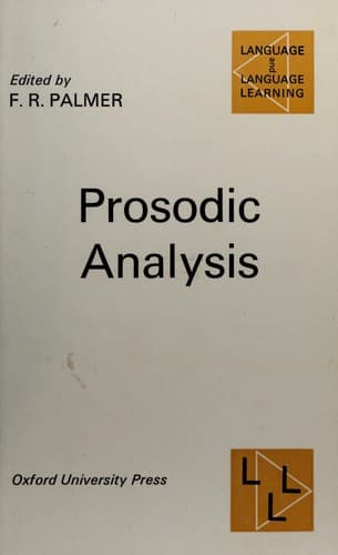 Tapa de Prosodic analysis