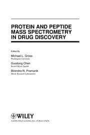 Tapa de Protein and peptide mass spectrometry in drug discovery