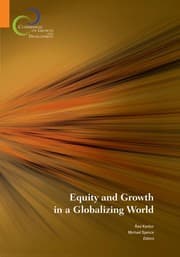 Tapa de Equity and growth in a globalizing world