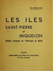 Tapa de Les Iles Saint-Pierre et Miquelon, colonie française de l'Amérique du Nord