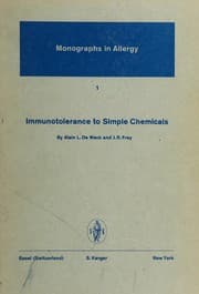 Tapa de Immunotolerance to simple chemicals
