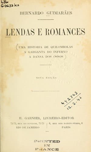 Tapa de Lendas e romances