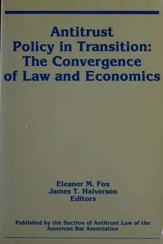 Tapa de Antitrust policy in transition