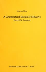Tapa de A grammatical sketch of Mbugwe