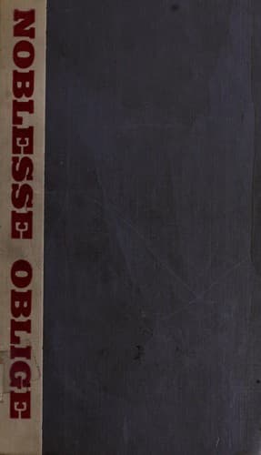 Tapa de Noblesse oblige