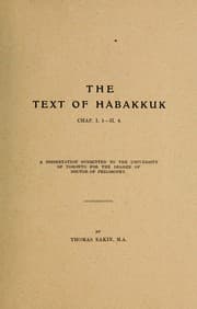 Tapa de Text of Habakukk, chap. I. 1-II. 4