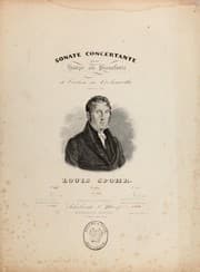 Tapa de Sonate concertante pour harpe ou pianoforte et violon ou violoncelle