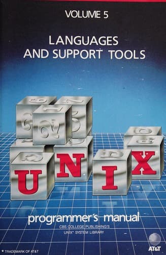 Tapa de Unix Programmer's Manual