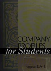 Tapa de Company Profiles for Students (Volume 1)