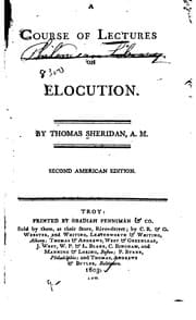 Tapa de A course of lectues on elocution