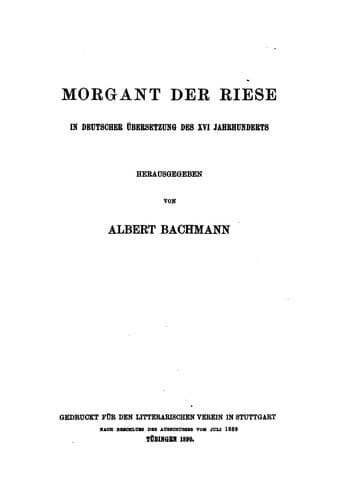 Tapa de Morgant der Riese