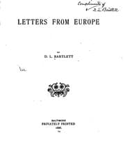 Tapa de Letters from Europe