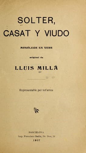Tapa de Solter, casat y viudo