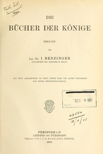 Tapa de Die Bücher der Könige