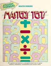 Tapa de Mastery Tests (Straight Forward Math Series)
