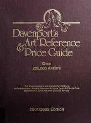 Tapa de Davenport's Art Reference and Price Guide 2001-2002