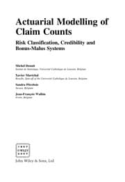 Tapa de Actuarial modelling of claim counts