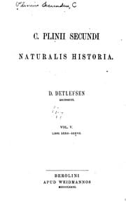 Tapa de C. Plinii Secundi Naturalis historia