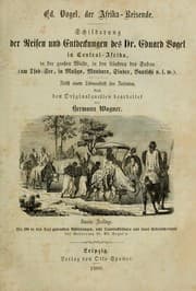 Tapa de Schilderung der Reisen und Entdeckungen des Dr. Eduard Vogel in Central-Afrika