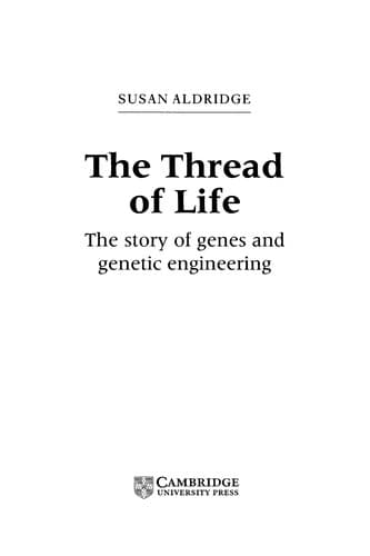 Tapa de The thread of life
