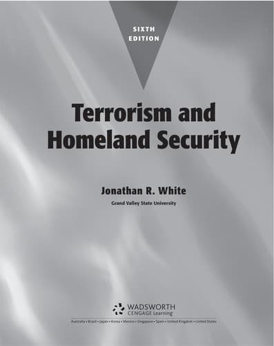 Tapa de Terrorism and homeland security