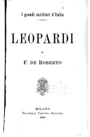 Tapa de Leopardi