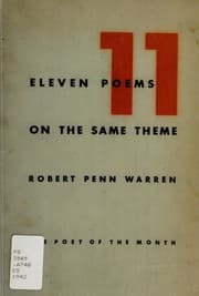 Tapa de Eleven poems on the same theme