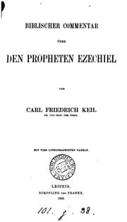 Tapa de Biblischer Commentar über den Propheten Ezechiel