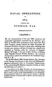 Tapa de Narrative of the naval operations in Ava, during the Burmese war, in 1824,1825, and 1826